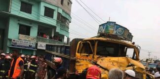ঘাটাইলে বাস-ট্রাক মুখোমুখি সংঘর্ষ, নিহত ২